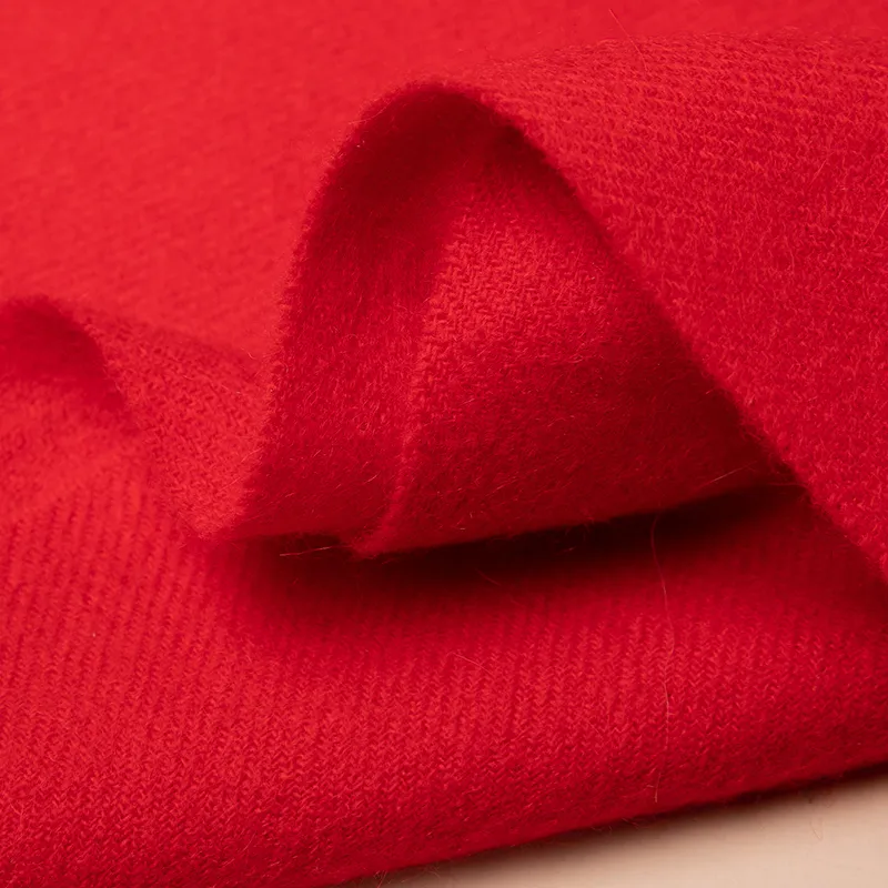 Red Bean 30% Cashmere 70% Wool Knit Scarves Unisex-60