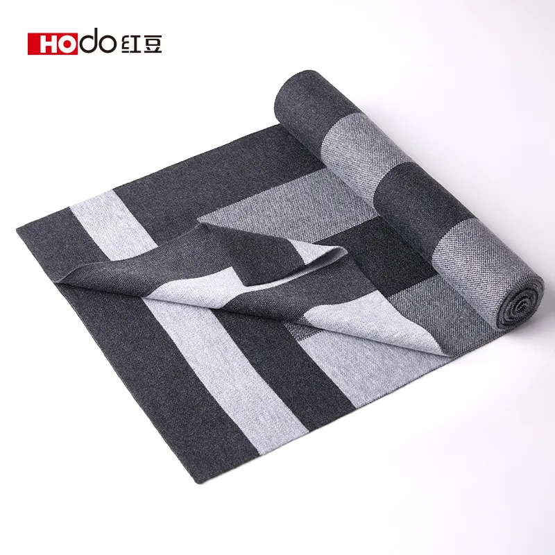Red bean Knit Scarves Men-7