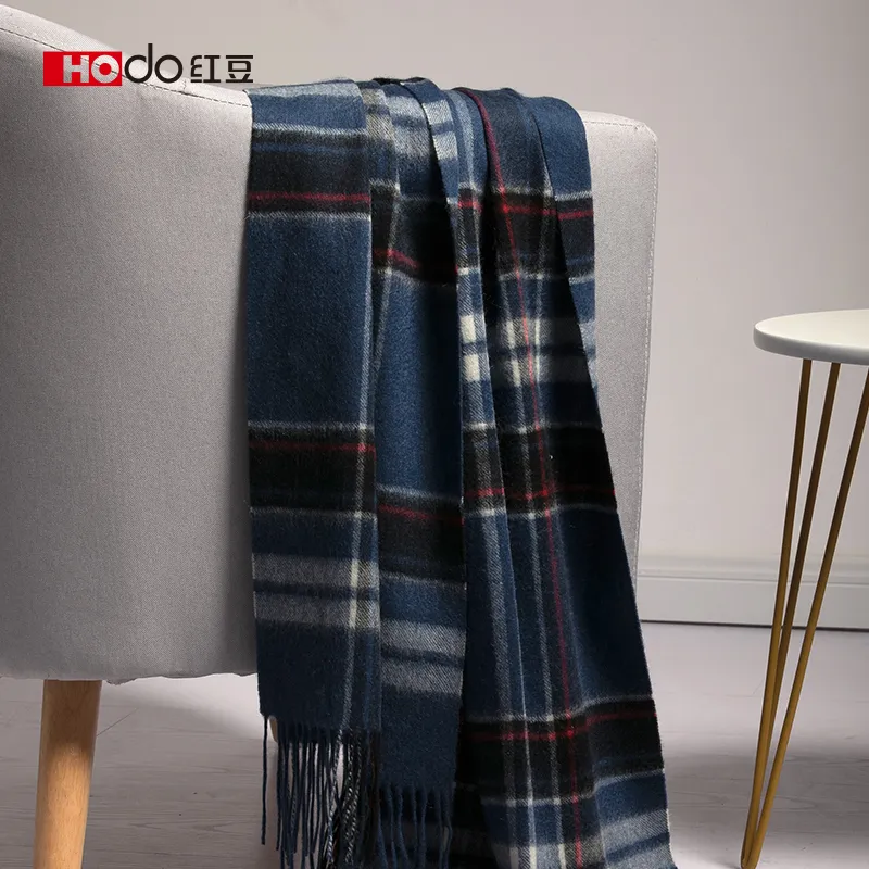 Red Bean 100% Wool Knit Scarves Women's-11