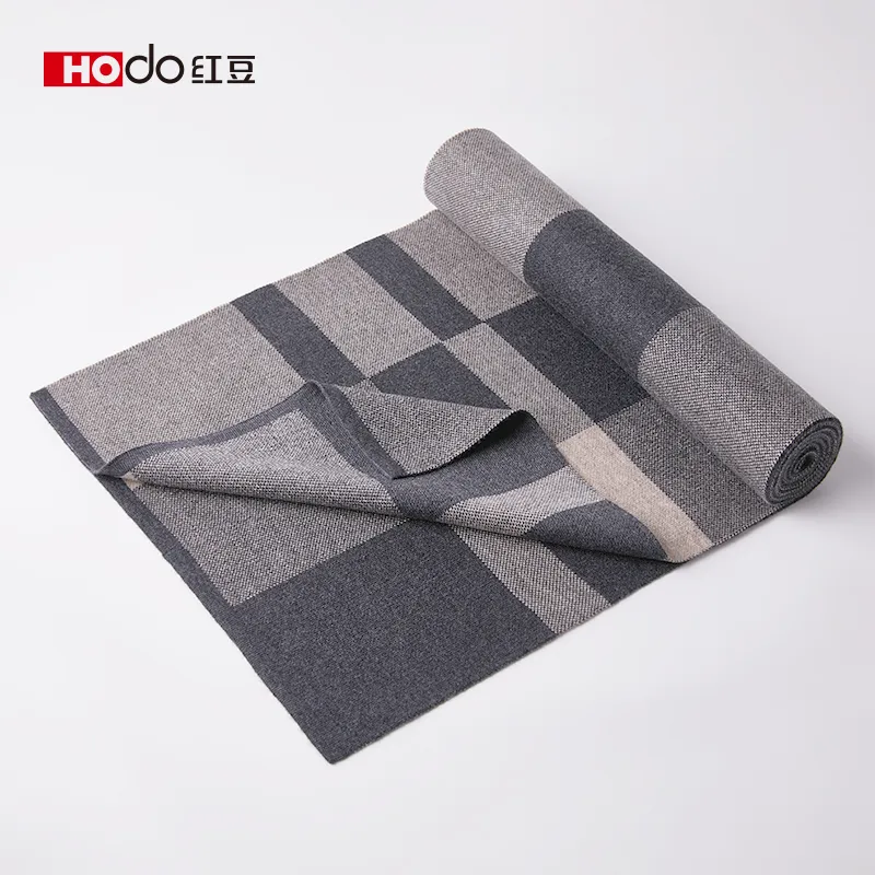 Red bean Knit Scarves Men-9