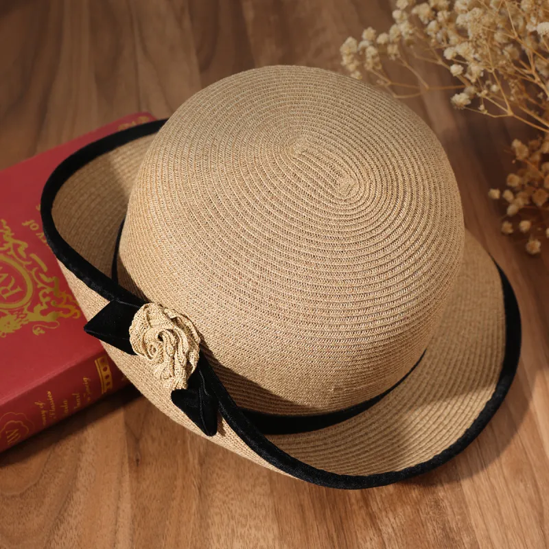 Red Bean Polyester Bucket Hats Women's-1
