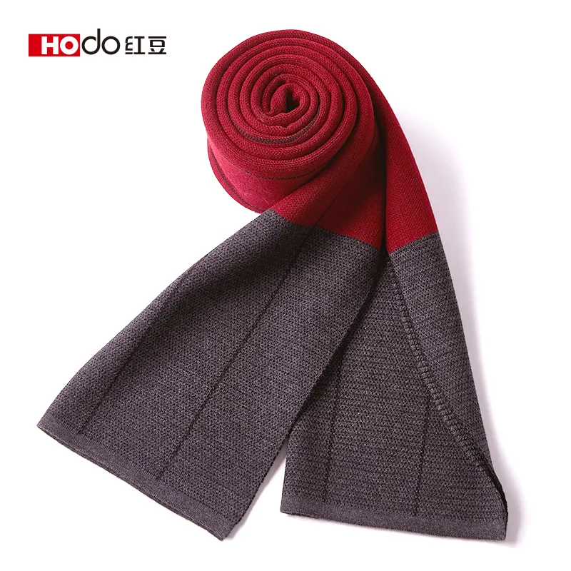 Red bean Knit Scarves Men-11