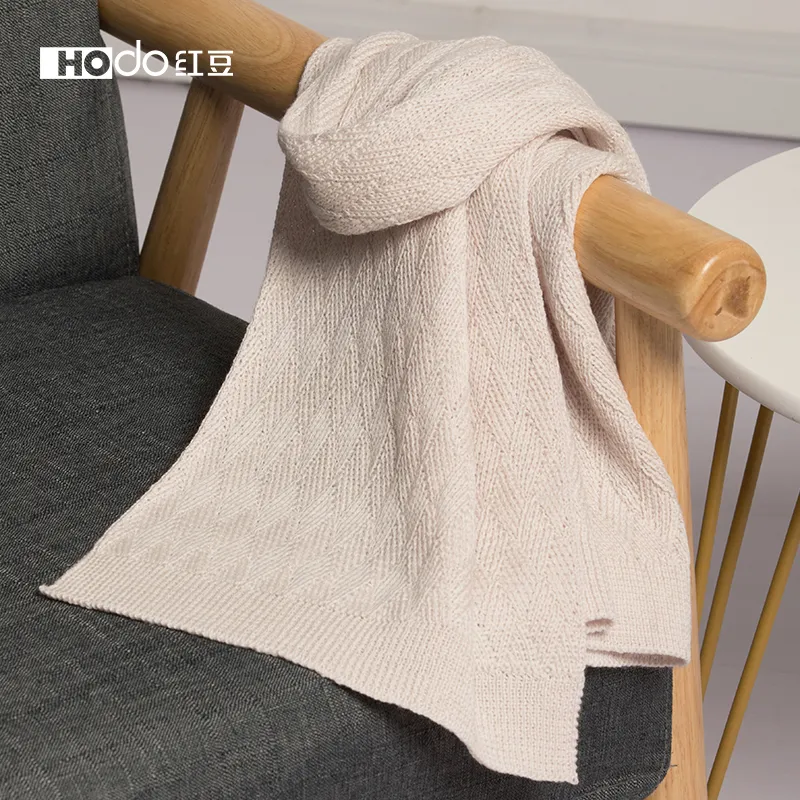 Red Bean Wool Knit Scarves Women's-16