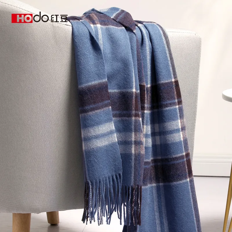 Red Bean 100% Wool Knit Scarves Women's-3
