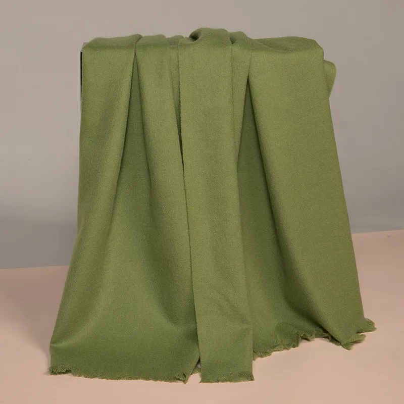 Red Bean 30% Cashmere 70% Wool Knit Scarves Unisex-1