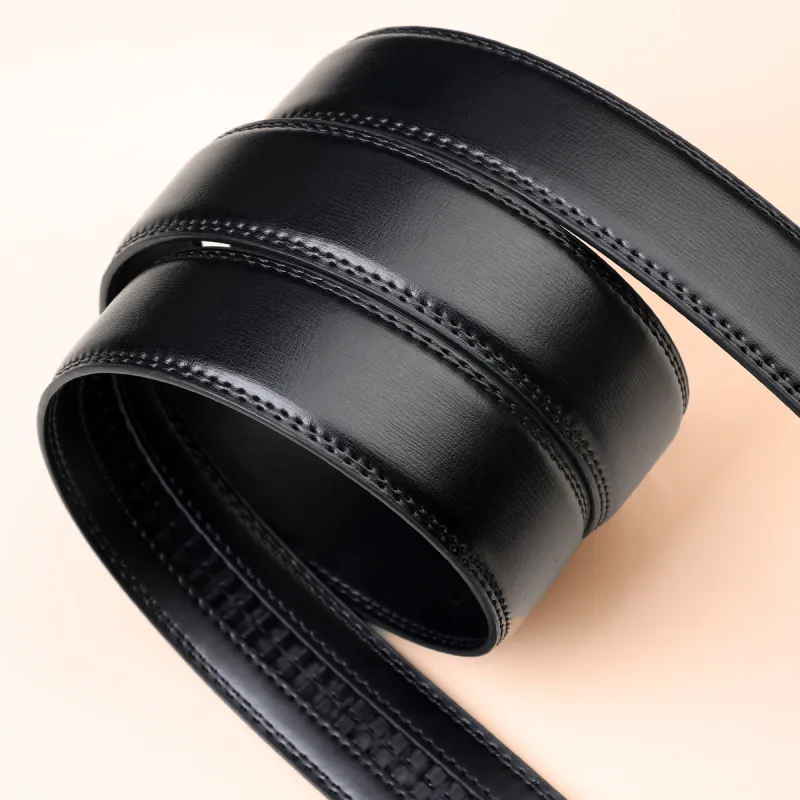Red Bean Cow Split Leather Leather Belts Men's 3.5cm-3