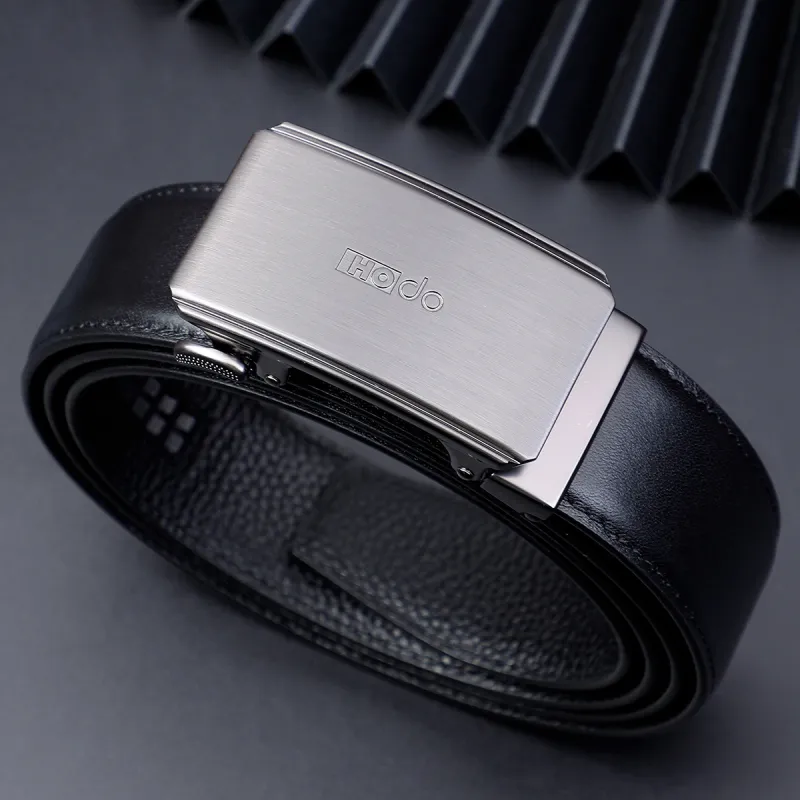 Red Bean Cow Leather Leather Belts Men's 3.5cm-5