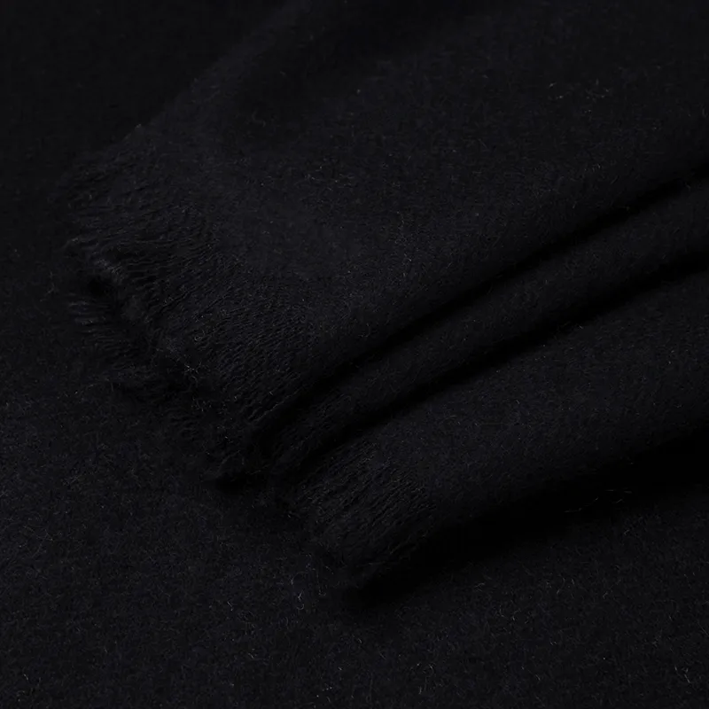 Red Bean 30% Cashmere 70% Wool Knit Scarves Unisex-16