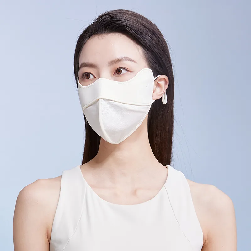 Red Bean Elastane Sun Protection Masks Women's-22