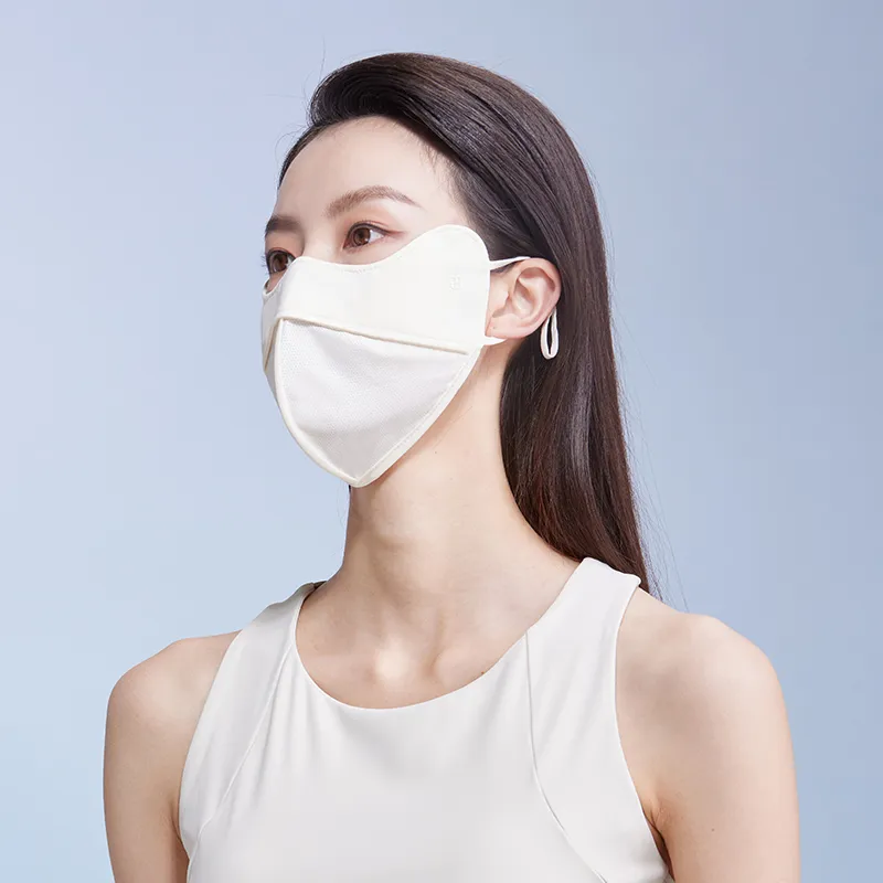 Red Bean Elastane Sun Protection Masks Women's-23