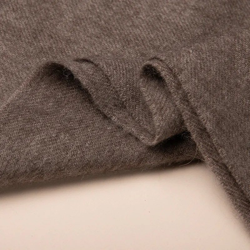 Red Bean 30% Cashmere 70% Wool Knit Scarves Unisex-31