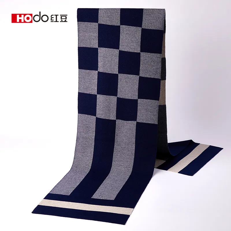 Red bean Knit Scarves Men-2