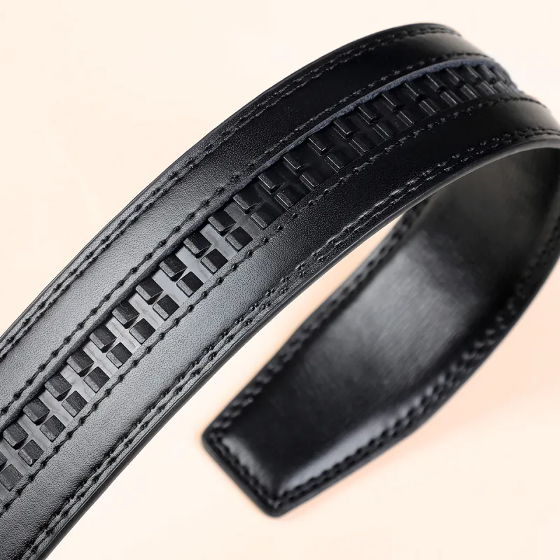 Red Bean Cow Split Leather Leather Belts Men's 3.5cm-5