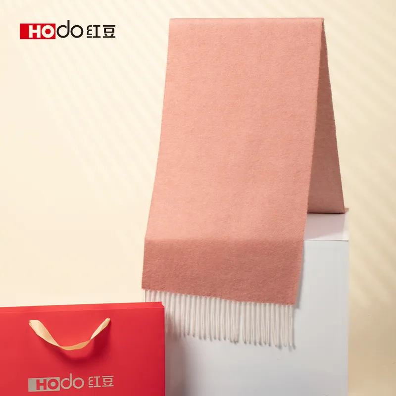 Red Bean 100% Cashmere Knit Scarves Women's-1