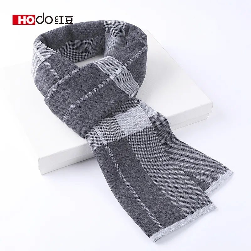 Red Bean 4.2% Wool Knit Scarves Men's-8