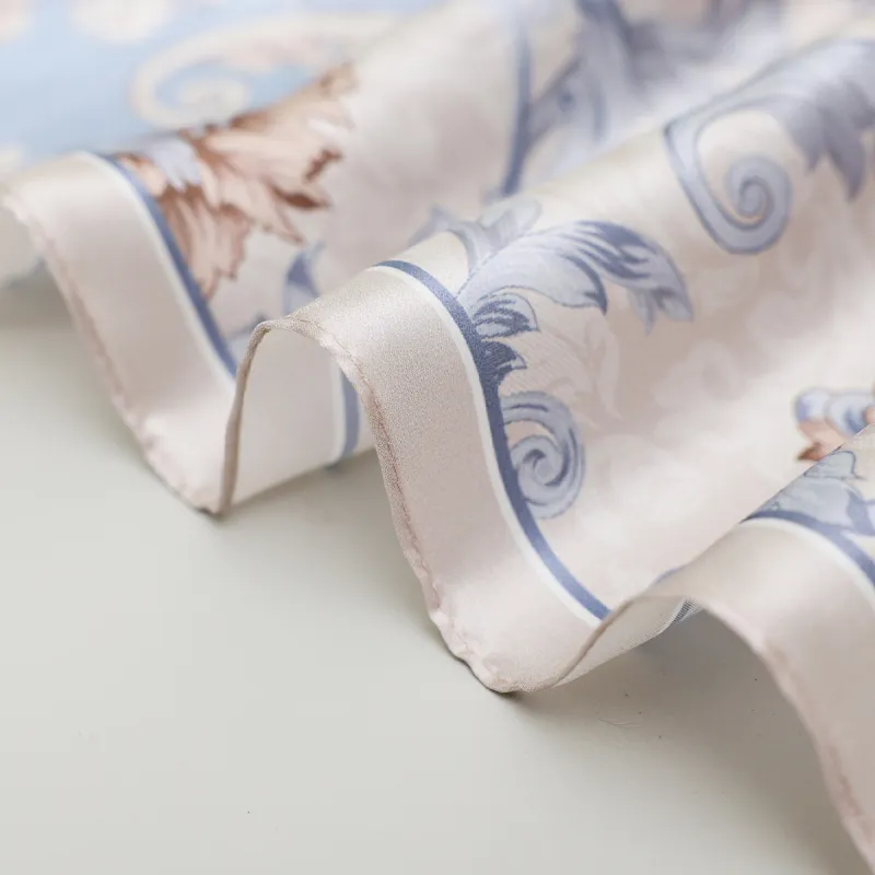 Red Bean 100% Mulberry Silk Scarves Women's-4
