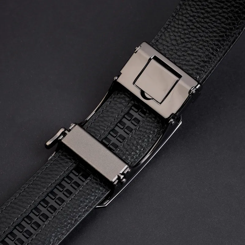 Red Bean Top Grain Cow Leather Leather Belts Men's 3.5cm-6