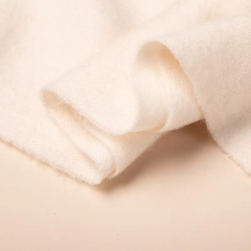 Red Bean 30% Cashmere 70% Wool Knit Scarves Unisex-43