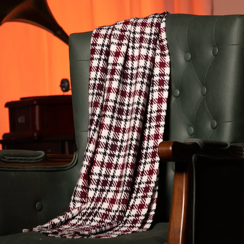 Red Bean Cashmere Knit Scarves Women's-9