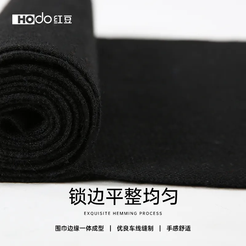Red Bean 4.2% Wool Knitted Fabric Knit Scarf Men's-28