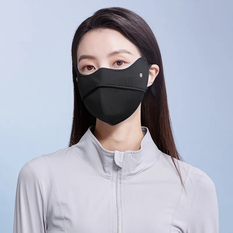 Red Bean Elastane Sun Protection Masks Women's-4