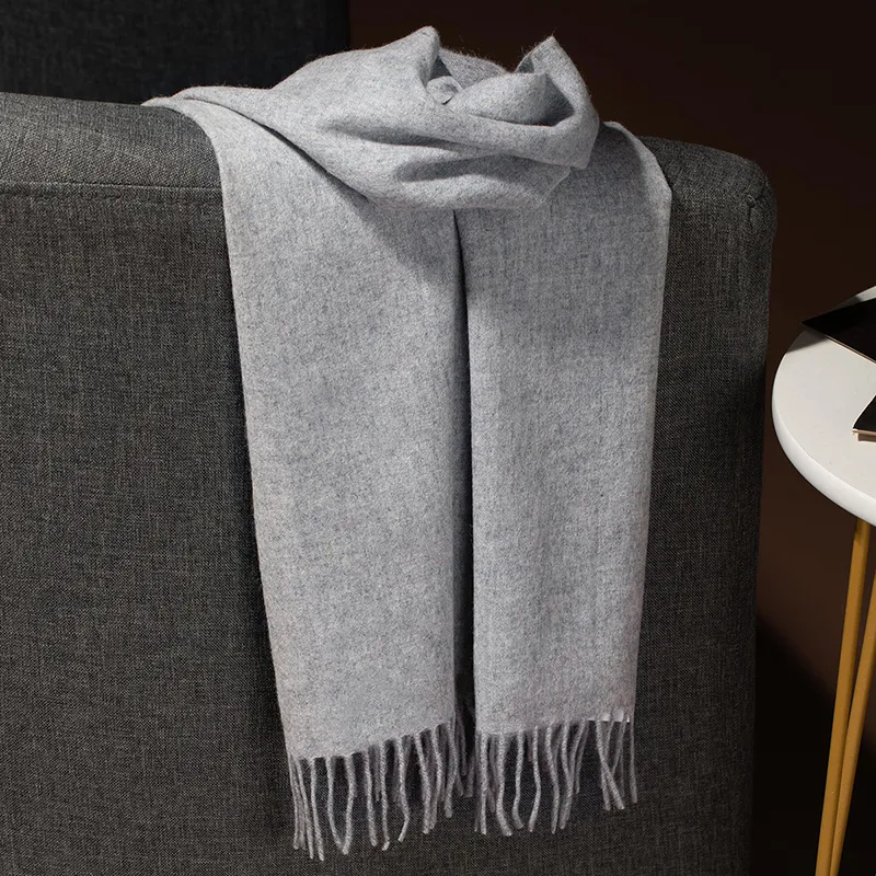Red Bean 100% Cashmere Knit Scarves Women's-2