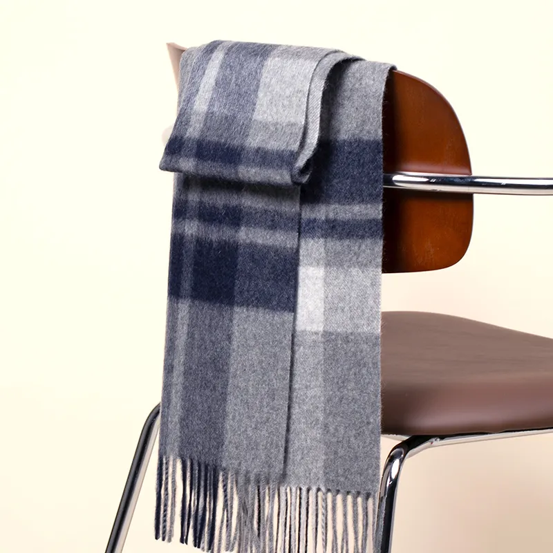 Red Bean 100% Cashmere Knit Scarves Men's-8