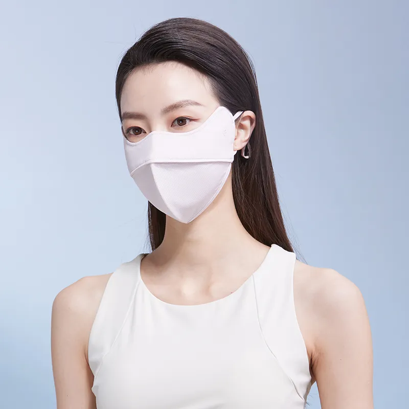 Red Bean Elastane Sun Protection Masks Women's-19