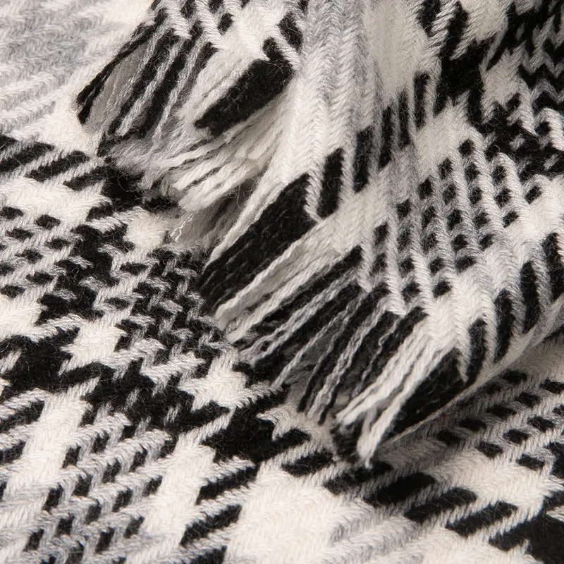 Red Bean Cashmere Knit Scarves Women's-13