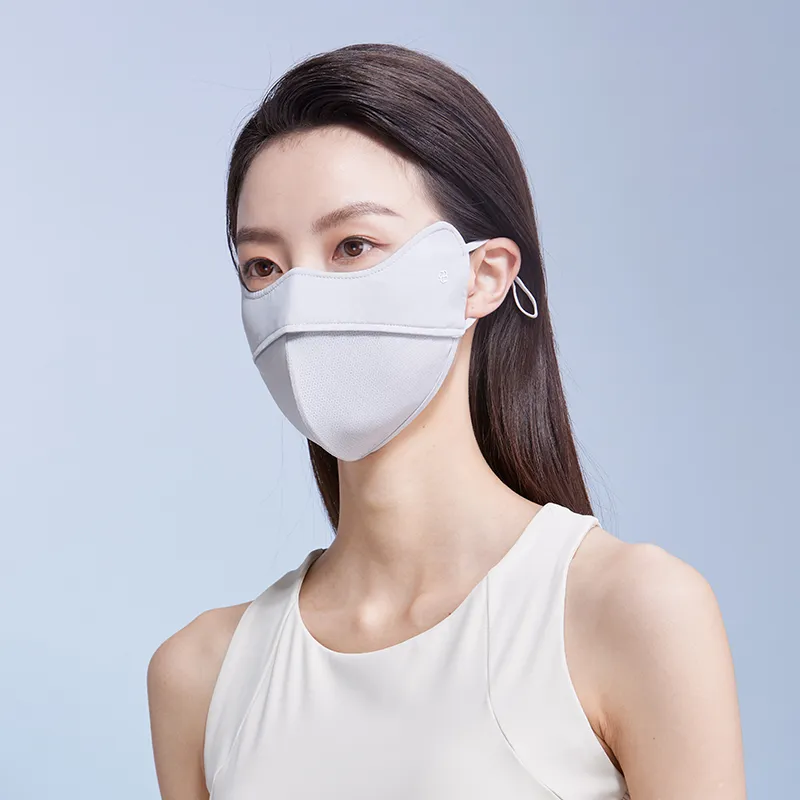 Red Bean Elastane Sun Protection Masks Women's-15