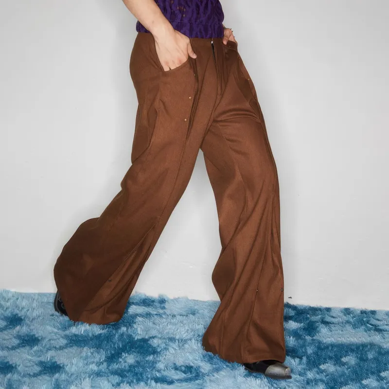 KADAKADA SUITE Casual Pants Unisex Dark Brown-2