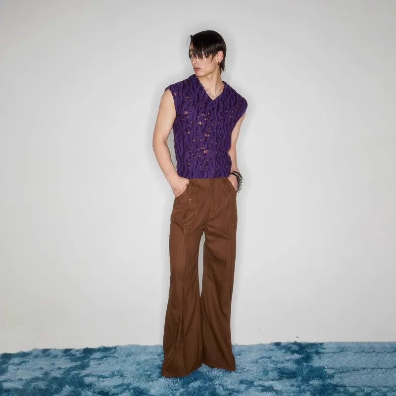 KADAKADA SUITE Casual Pants Unisex Dark Brown-3