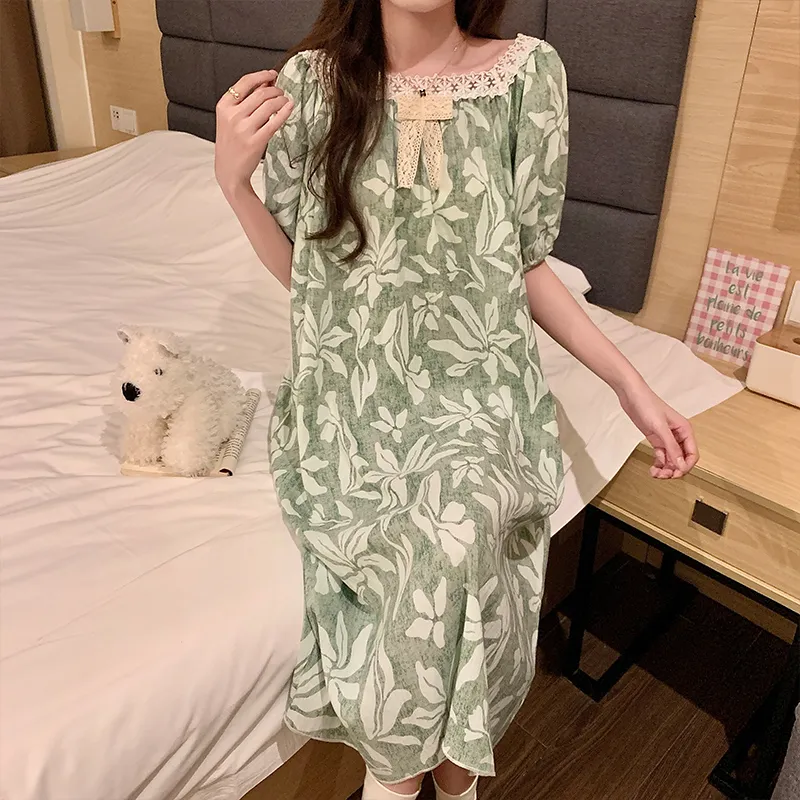 OUSHIBO Nightgown Women's Image Color-4