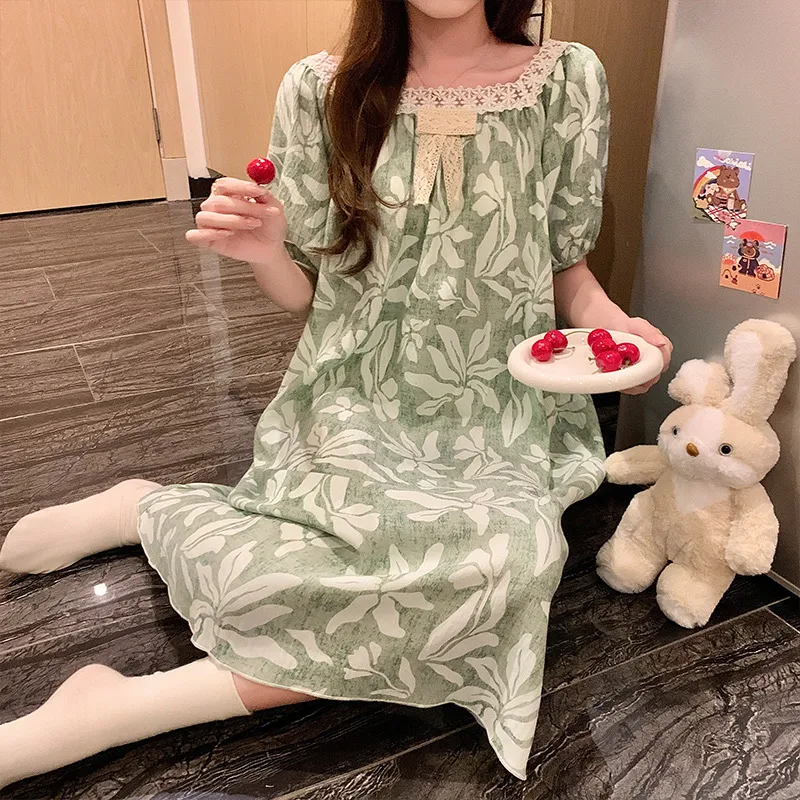 OUSHIBO Nightgown Women's Image Color-3