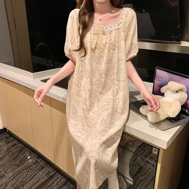 OUSHIBO Nightgown Women's Image Color-2