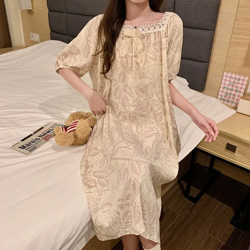 OUSHIBO Nightgown Women's Image Color-4