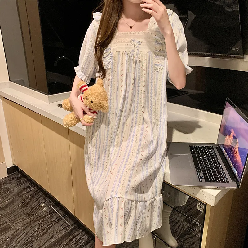 OUSHIBO Nightgown Women's Image Color-2