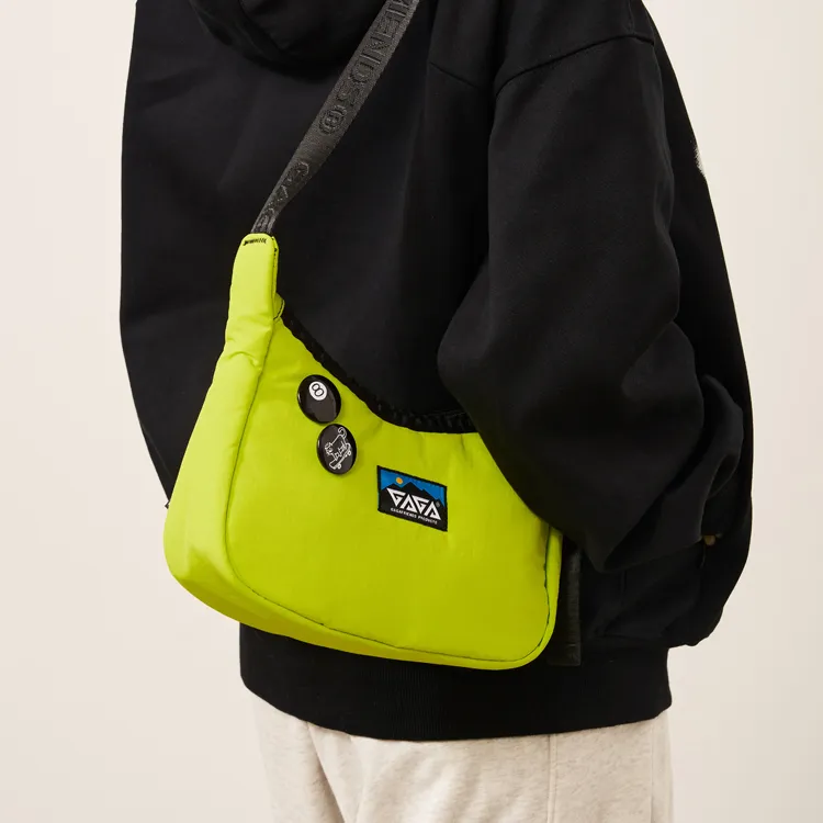 GAGA EQUIPMENT Nylon Hobo Shoulder Bag, Crossbody Bag Unisex Multicolor-7