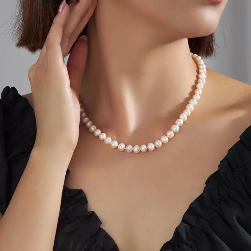 AIDAQIAN Pearl Necklaces Women's-2