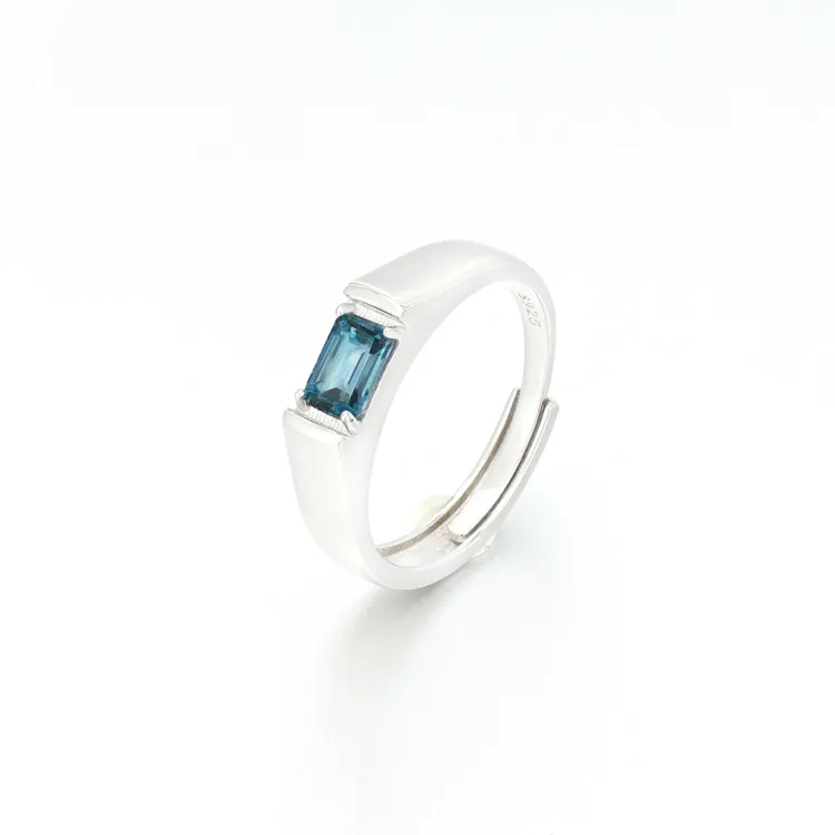 AIDAQIAN S925 Silver Ring Open And Adjustable Men's-8