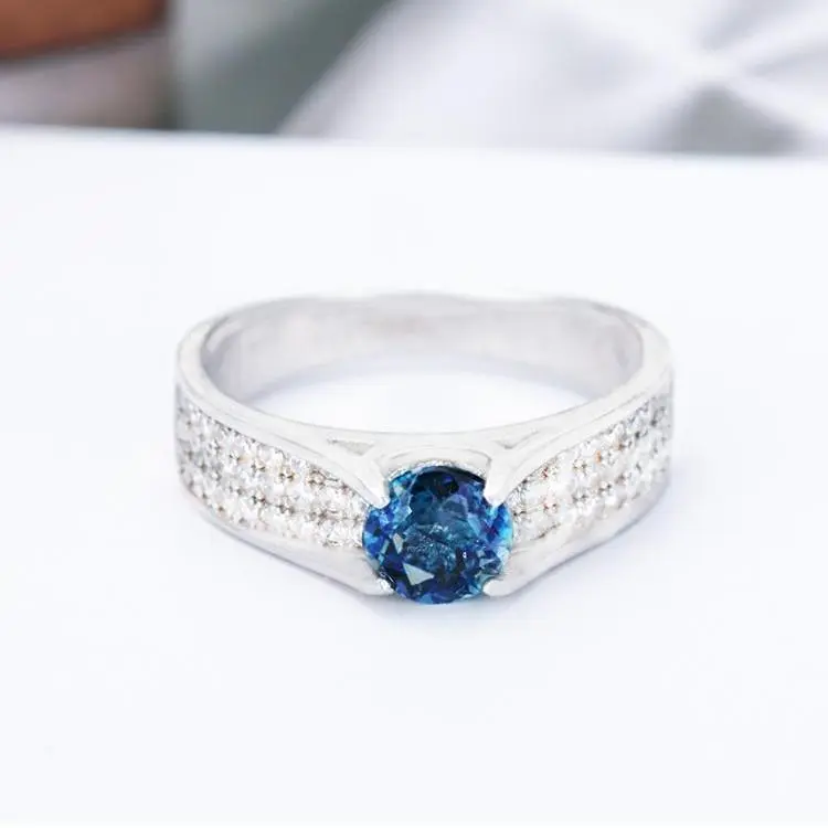 AIDAQIAN S925 Silver Ring Closed End Men's-3