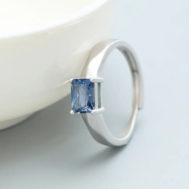 AIDAQIAN S925 Silver Ring Open And Adjustable Men's-3