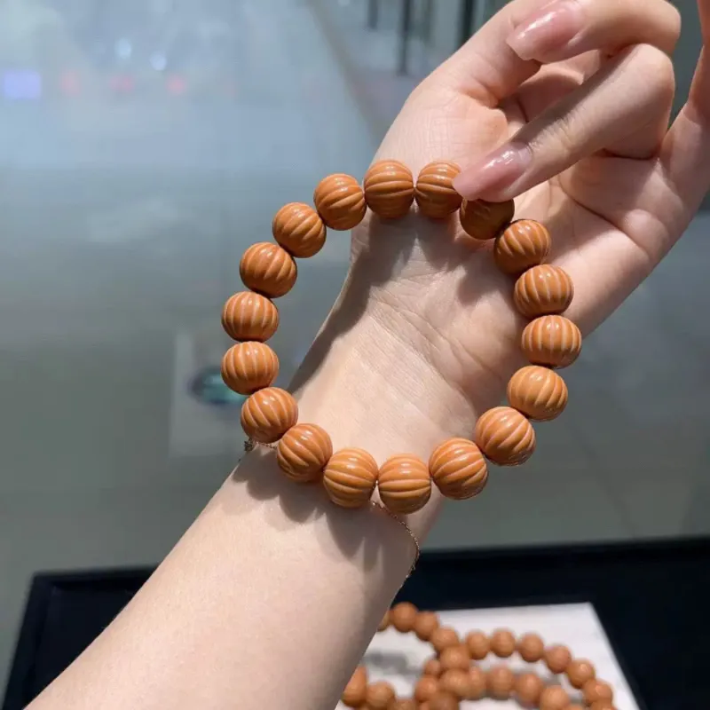 TANGSHU Monkey Head Walnut Wealth All The Best Good Luck Beaded Bracelet Unisex-2