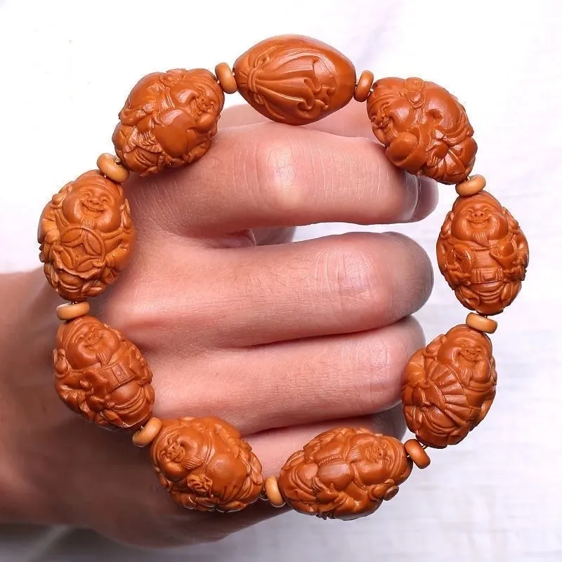 TANGSHU Olive Pit Bracelets Unisex-4