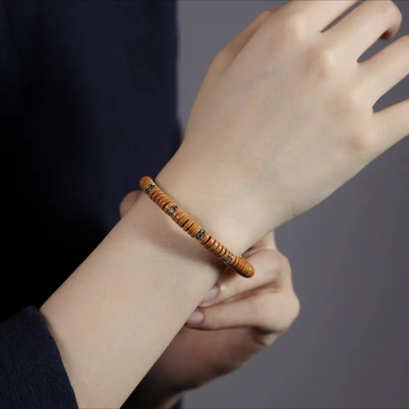 TANGSHU Olive Pit Bracelets Unisex-5