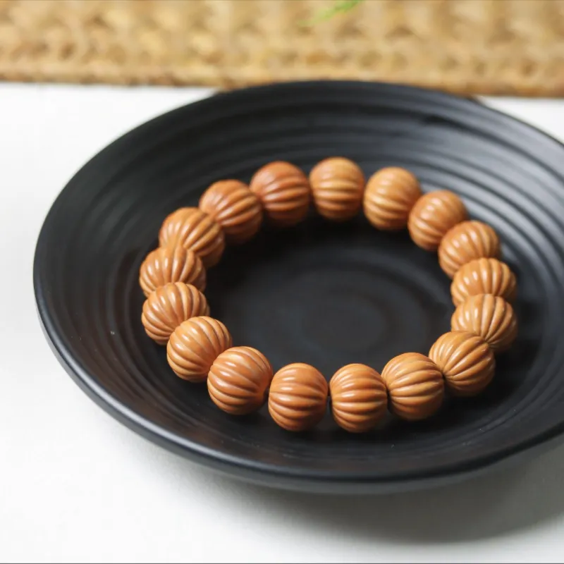 TANGSHU Monkey Head Walnut Wealth All The Best Good Luck Beaded Bracelet Unisex-1