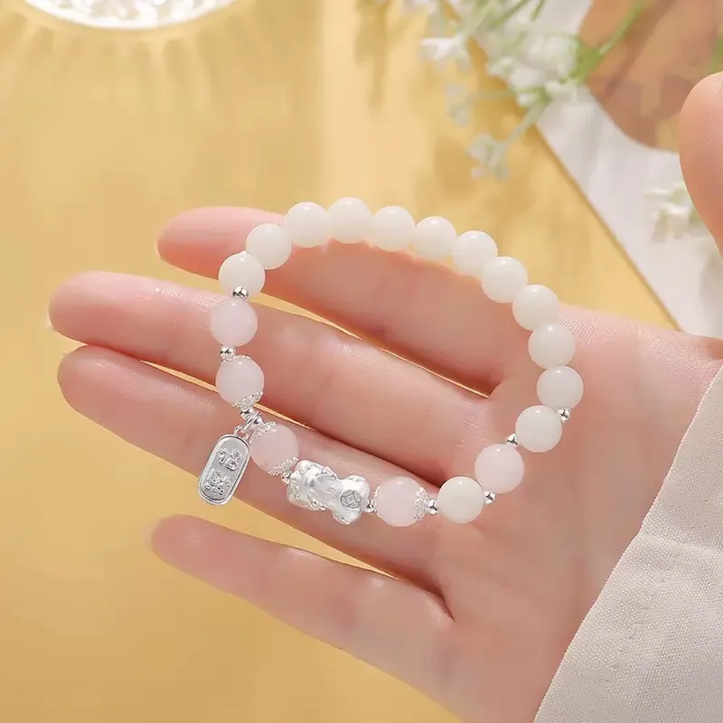 TANGSHU White Jade Bodhi Bracelets Unisex-3