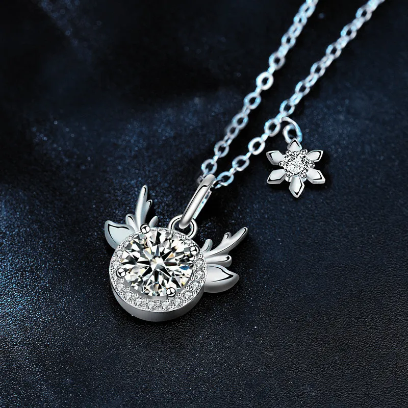 WUMZK 925 Sterling Silver Necklaces Unisex-3