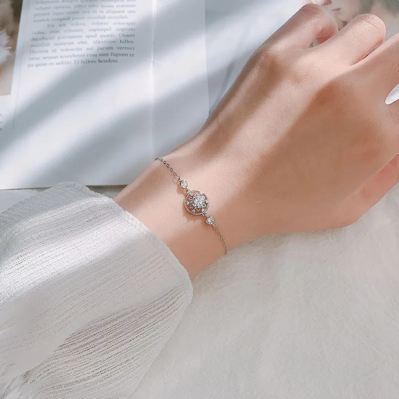 WUMZK Moissanite 925 Sterling Silver Bracelets Women's-4