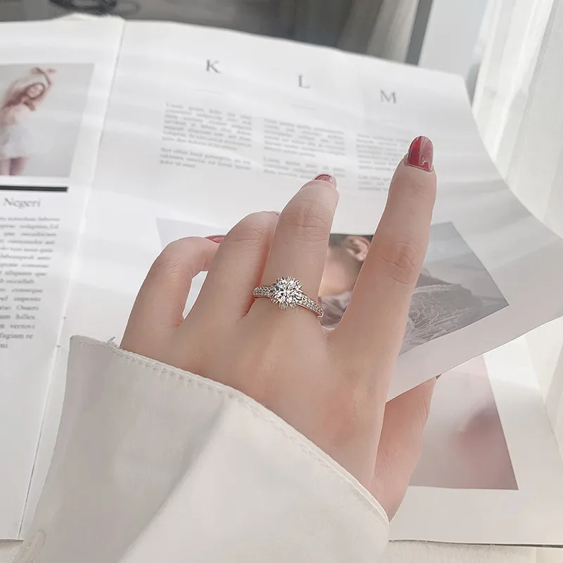 WUMZK S925 Silver Rings Women's-4
